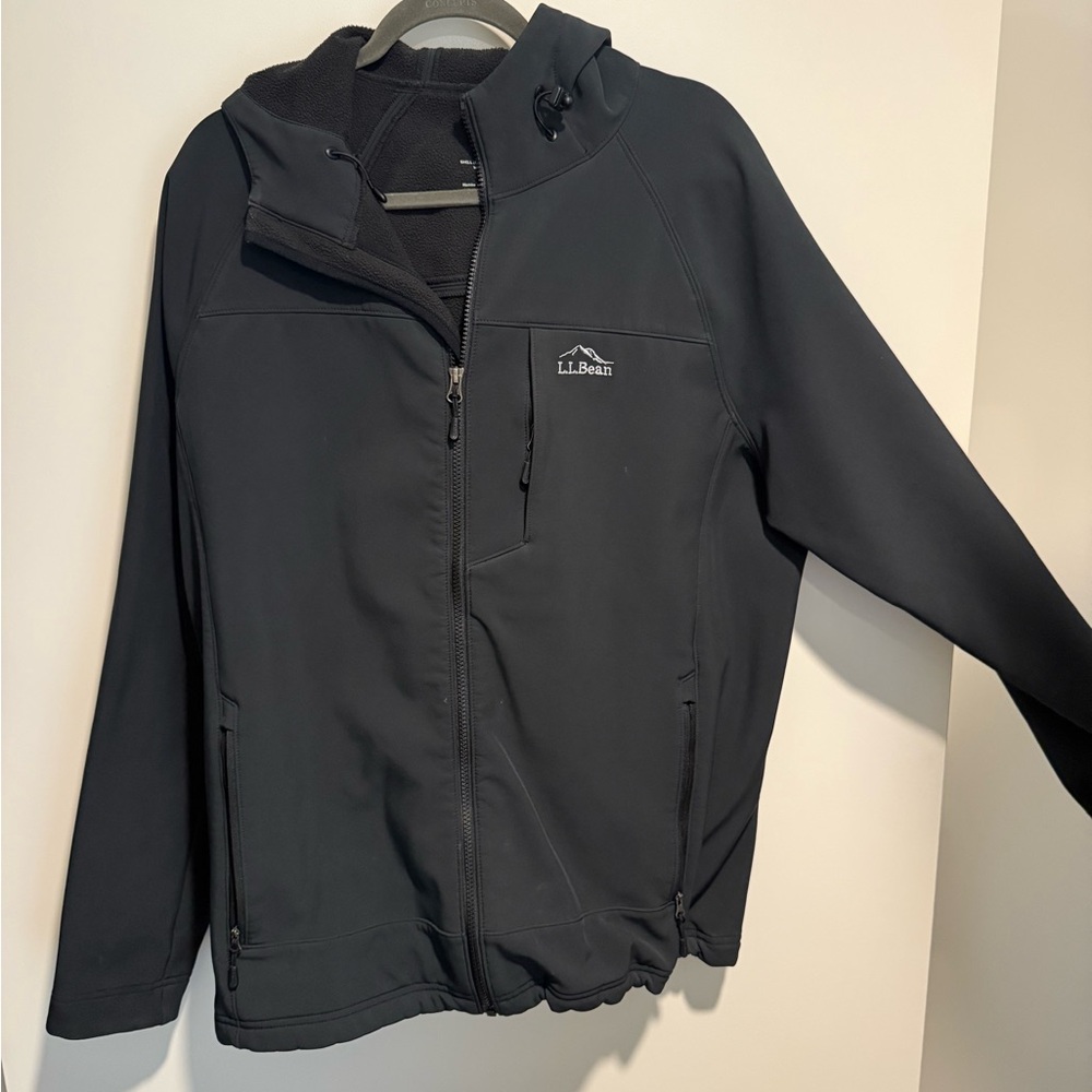 L.L. Bean Black Fleece-Lined Jacket